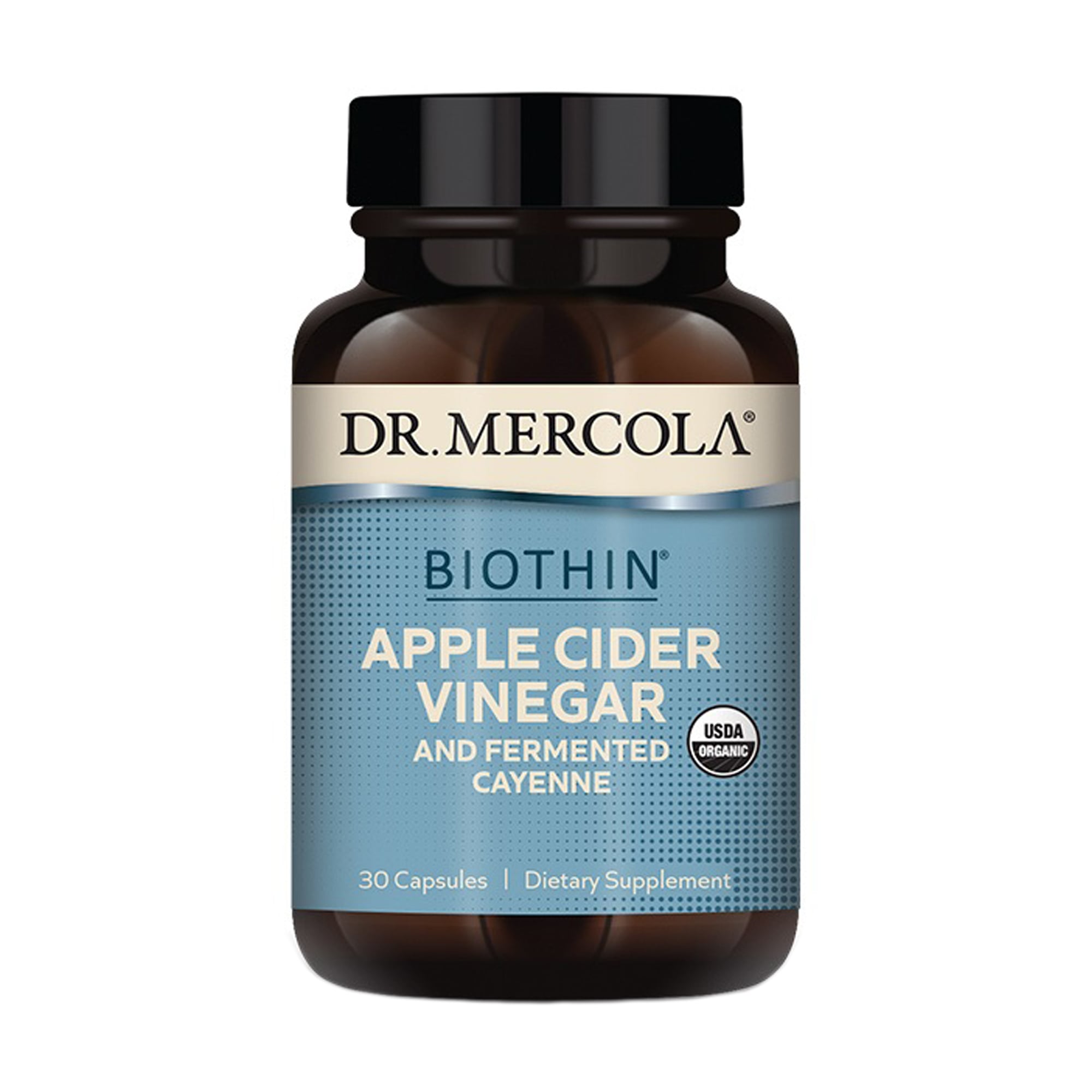 Яблучний оцет та каєнський перець Dr. Mercola Apple Cider Vinegar and Cayenne, 30 капсул